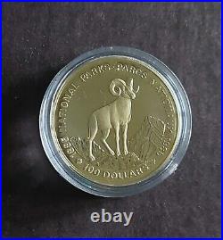 1985 Canadian $100 22 Karat Gold Coin Proof Quality from the Royal Canadian Mint