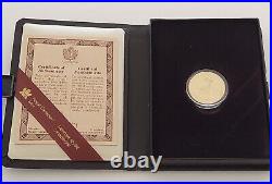 1985 Canadian $100 22 Karat Gold Coin Proof Quality from the Royal Canadian Mint