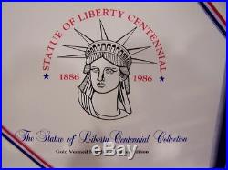 1986 STATUE OF LIBERTY CENTENNIAL COLLECTION GOLD over SILVER