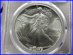 1986 Silver Eagle MS69 PCGS Gold Shield Collection Gorgeous Eye Appeal 43000742