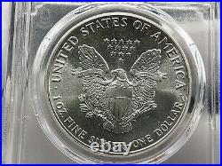 1986 Silver Eagle MS69 PCGS Gold Shield Collection Gorgeous Eye Appeal 43000744