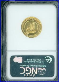 1986-W $5 GOLD STATUE OF LIBERTY 1/4 Oz. NGC MS70 MS-70 from US VAULT Collection