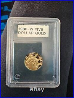 1986-W $5 Proof Liberty Gold Coin NGC PR 70 Ultra Cameo US Vault Collection