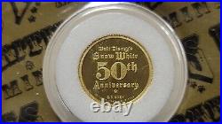 1987 Disney Snow White SNEEZY 1/10th oz Gold. 999 Coin 50th Anniversary withCOA
