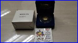 1987 Disney Snow White WITCH 1/4 oz. Gold. 999 Coin 50th Anniversary withCOA & BOX