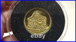 1987 Disney Snow White WITCH 1/4 oz. Gold. 999 Coin 50th Anniversary withCOA & BOX