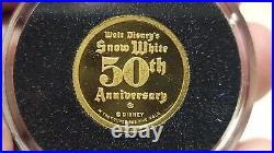 1987 Disney Snow White WITCH 1/4 oz. Gold. 999 Coin 50th Anniversary withCOA & BOX