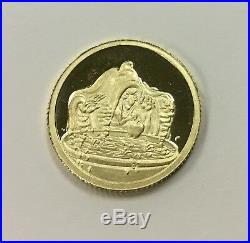 1987 GOLD Disney Rarities Mint 1/4 oz Proof Snow White the Witch #1198 of 3500