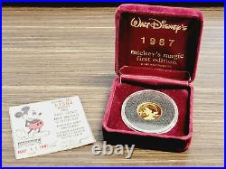 1987 Rarities Mint Presents A First Edition Mickey's Magic Good Luck Coin Disney