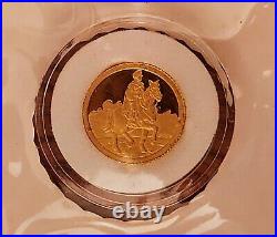 1987 THE PRINCE. 999 1/10 Troy Oz Fine Gold Snow White 50th Anniversary