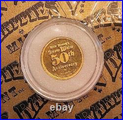 1987 THE PRINCE. 999 1/10 Troy Oz Fine Gold Snow White 50th Anniversary