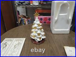 1988 Franklin Mint Christmas Advent Calendar Tree & 24 kt Gold Coin Ornaments