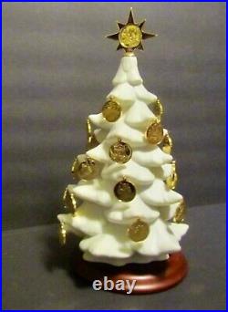 1988 Franklin Mint Christmas Advent Calendar Tree & 24 kt Gold Coin Ornaments