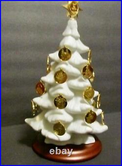 1988 Franklin Mint Christmas Advent Calendar Tree & 24 kt Gold Coin Ornaments