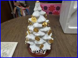 1988 Franklin Mint Christmas Advent Calendar Tree & 24 kt Gold Coin Ornaments