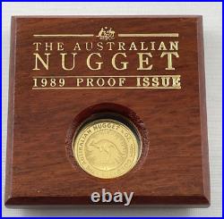 1989 Australian Nugget 1/4oz Gold Series Perth Mint Proof Issue 99.99% GOLD