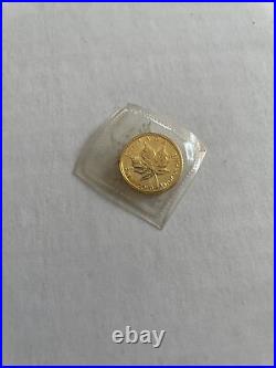 1991 Canada 5 Dollars Fine Gold Bullion 1/10 oz Coin Howard Hesseman Collection