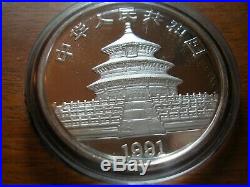 1991 China 10th Anniversary Panda Collection 4 coin Gold Silver Set Box COA