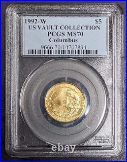 1992-W $5 Columbus US Vault Collection NGC MS 70 159438D
