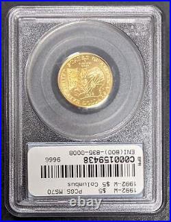 1992-W $5 Columbus US Vault Collection NGC MS 70 159438D