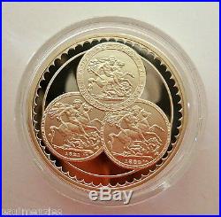 1993 Gold Proof Five Sovereign Coin Pistrucci Centenary Collection Gold & Silver