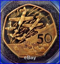 1994 $5 50 Pence Franc Gold Proof 3 Coin Set D-Day Collection NORMANDY LANDING