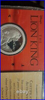 1994 The Lion King Limited-Edition Commemorative Coin. 24K Gold JUNE 1994 01149