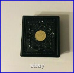 1995 Civil War Battlefield Commemorative Proof Coin Gold & Silver Daguerreotype