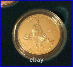 1995 Civil War Battlefield Commemorative Proof Coin Gold & Silver Daguerreotype
