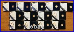 1996-2008 American Eagle 1/10 oz Proof Gold Five Dollar Coin Collection with COA