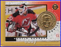 1997-98 Pinnacle Mint Collection Martin Brodeur Coins Gold Plated Proofs /100