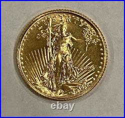 1998 Five Dollar American Gold Eagle. 999 1/10 oz Gold. Highly Collectible