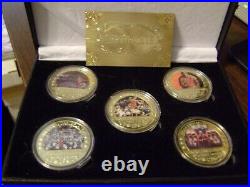 1998 Worth Collection Michael Jordan MVP 24K Gold Plated Coins HOF Chicago Bulls