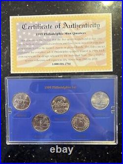 1999-2005 CSN State Quarter Collection Platinum, Gold, Denver, Philadelphia