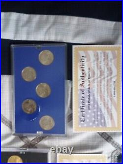 1999-2005 complete state quarter collection, gold, platinum, d & p mint edition