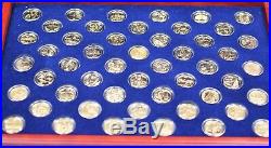 1999- 2008 Complete State Quarters Collection 24 Kt Gold Plated 50 Coin Set