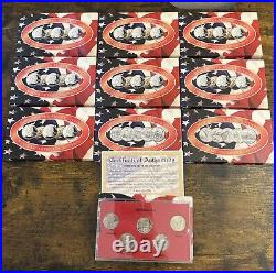 1999-2008 P, D, GOLD, PLATINUM 50 State Quarter Collection 40 sets /200 Quarters