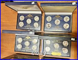 1999-2008 State Quarter Collection US Commemorative Gallery Acrylic & Blue Case