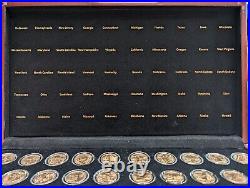 1999- 2009 24Kt Gold Plated P&D State Quarters 50-Coin Complete Collection
