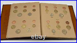 1ST Year COMPLETE 96 COIN EUROPEAN UNION EURO Collection Album Gold Silver Coppe