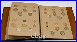 1ST Year COMPLETE 96 COIN EUROPEAN UNION EURO Collection Album Gold Silver Coppe