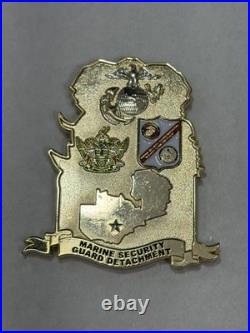 1/1 GOLD ONLINE CHALLENGE COIN Marine Security Guard Detachment Lusaka Zambia