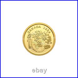 1/20 oz 2024 Spirit Dragon Gold Coin Royal Canadian Mint