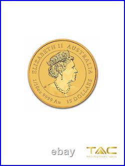 1/4 oz Gold Coin 2022 Luna Tiger Perth Mint