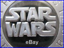 1- Oz. 999 Silver Coin Star Wars (chewbacca Han Solo & Pirate Starship) + Gold