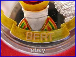 1 Oz. Pure Silver. 999 Bert Big Bird Sesame Street In Original Mint Box+gold New