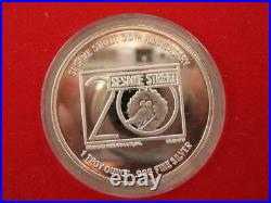 1 Oz. Pure Silver. 999 Ernie & Big Bird Sesame Street In Original Mint Box+gold