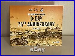 1 Pound Proof Gold Coin D-Day 75th Anniversary Full Collection Bradford Exchange