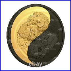1 oz 2022 Black and Gold The Sea Otter Silver Coin Royal Canadian Mint