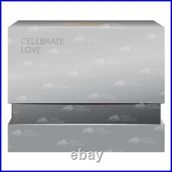 1 oz 2023 Celebrate Love Gilded Silver Coin Royal Canadian Mint